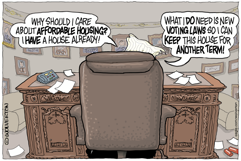 Politician Dismisses Affordable Housing for Voting Laws