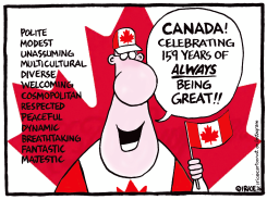 CANADA CELEBRATING 159 YEARS GREATNESS by Ingrid Rice