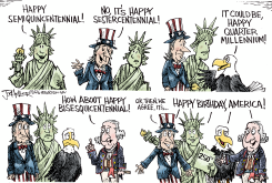 DEBATING AMERICA'S 250TH BIRTHDAY NAME by Joe Heller