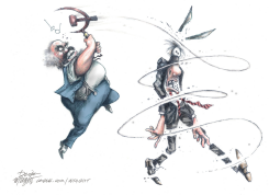 COMMUNISM SPLITTING DEMOCRAT PARTY by Dick Wright