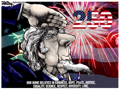SALUTING 250 YEARS OF AMERICAN VALUES by Bill Day