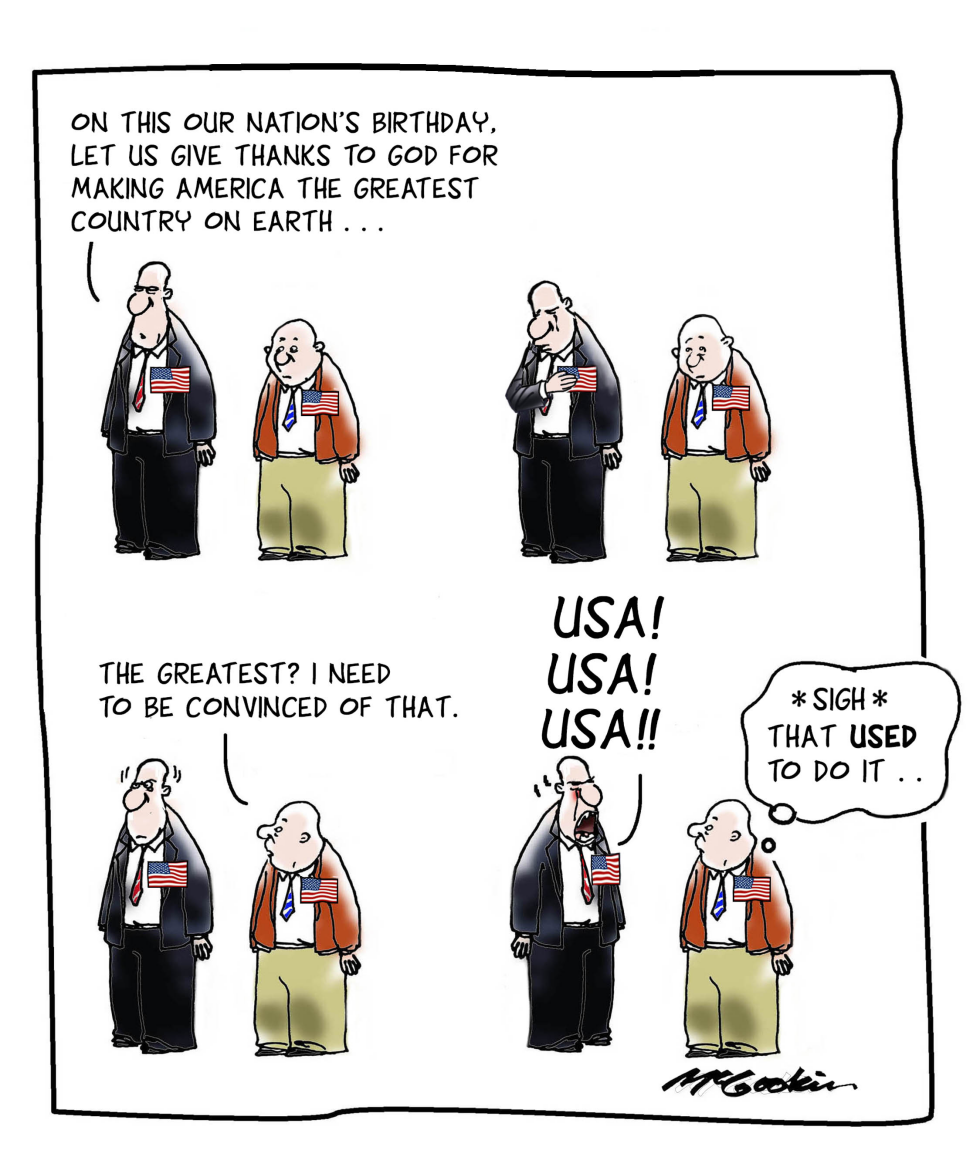 Skeptic Questions USA Greatness Amid Cheers