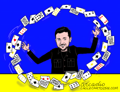 ZELENSKY DOES HAVE THE CARDS by Arcadio Esquivel
