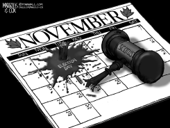 SCOTUS GAVEL CRUSHES ELECTION DAY CALENDAR by Margolis & Cox