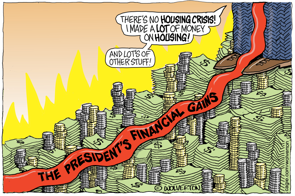 President's Financial Gains Flow Through Money Landscape