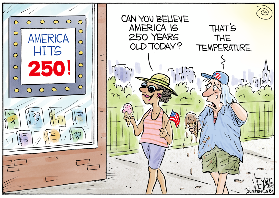 America Marks 250 Years During Record Heat
