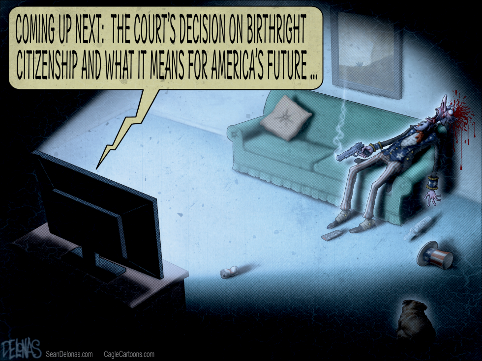 Supreme Court birthright citizenship preview shows slain Uncle Sam