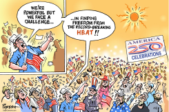 US FESTIVITY AMID HEATWAVE by Paresh Nath