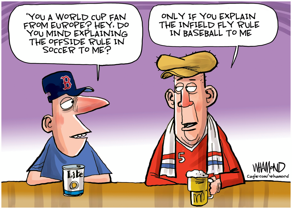 Baseball Fan Questions Soccer Fan on Rules