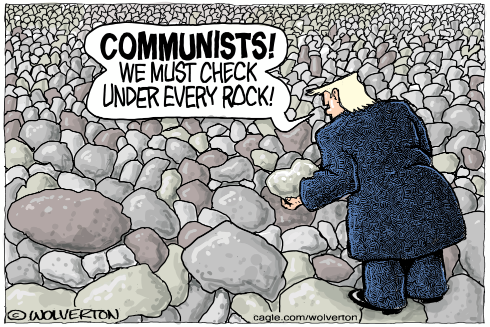 Trump Searches Rocks for Communists