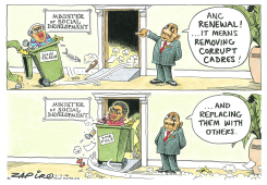 ANC RENEWAL REPLACES MINISTERS by Zapiro