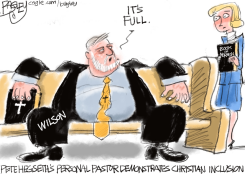 PASTOR WILSON REJECTS BOOK OF MORMON by Pat Bagley