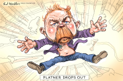 PLATNER DROPS OUT FALLING by Ed Wexler