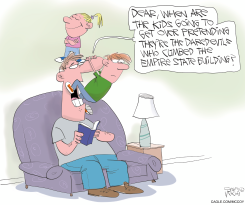 KIDS PRETEND EMPIRE STATE BUILDING CLIMB by Gary McCoy