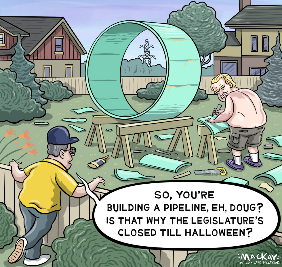 Doug Ford builds backyard pipeline