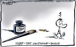 RIP- PAT OLIPHANT by Milt Priggee