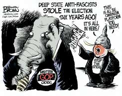 GOP CANDIDATES DISTANCE FROM 2020 CONSPIRACIES by Jonathan Brown