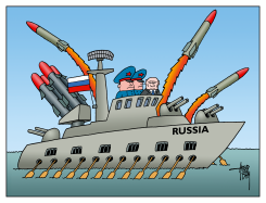 RUSSIAN WARSHIP by Arend van Dam