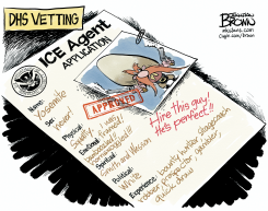ICE VETTING APPROVES YOSEMITE SAM APPLICATION by Jonathan Brown