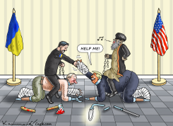 ZELESKYY VISITS TRUMP by Marian Kamensky