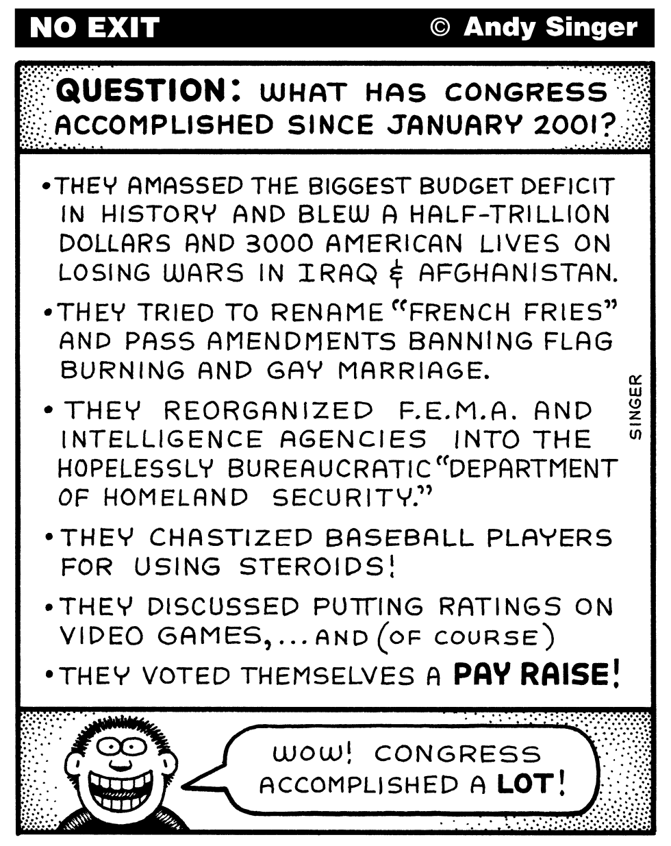 Congressional Accomplishments Since 2001