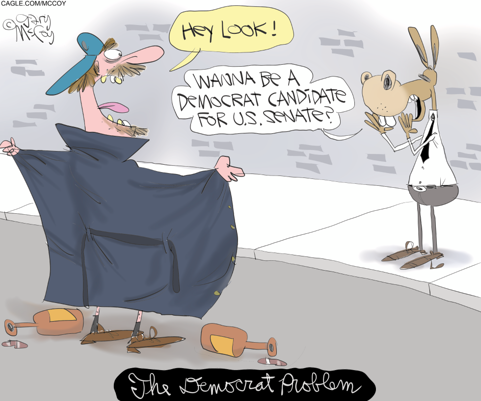 Democrat Donkey Recruits Flasher for Senate Run