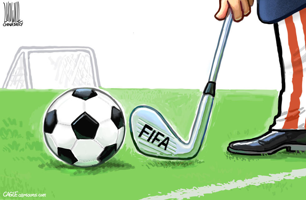 FIFA Golf Club Near Soccer Ball