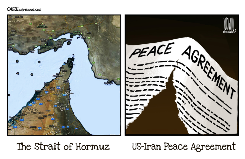 Torn US-Iran Peace Agreement at Strait of Hormuz