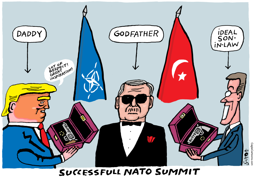 Trump and Erdogan exchange at NATO gathering