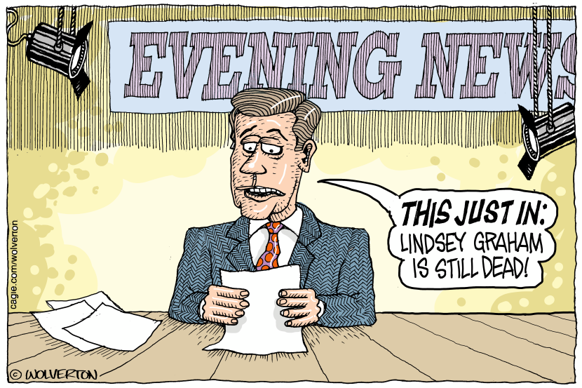 News Anchor Reports Lindsey Graham Status