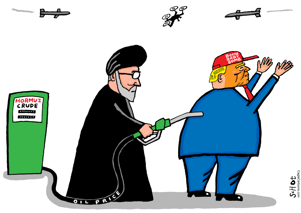 Iranian figure directs crude flow toward Trump amid overhead aircraft