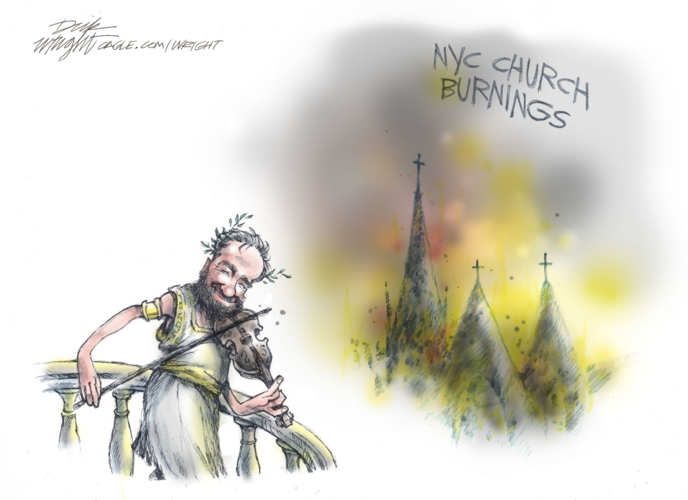 Nero Fiddles as NYC Churches Burn
