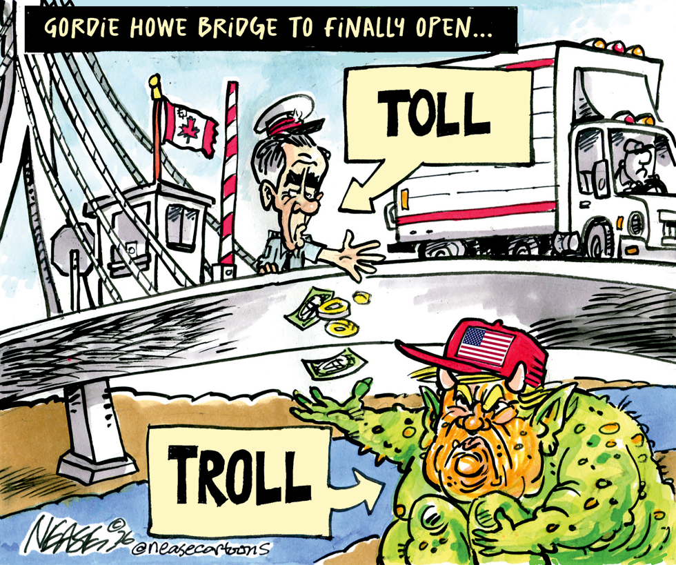 Gordie Howe Bridge Opens With Troll Demanding Tolls