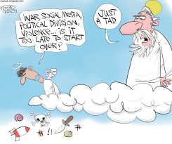 GOD TELLS ANGEL EARTH TROUBLES MINOR by Gary McCoy