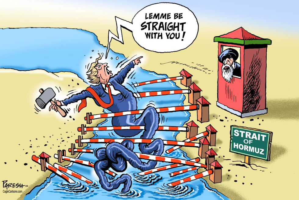 Trump Caught in Strait of Hormuz Barriers While Claiming Straight Talk