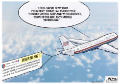 TRUMP RETROFITTED QATAR JET MISSILE DEFENSE by R.J. Matson