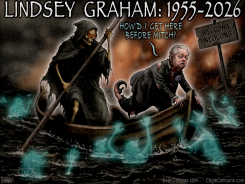 LINDSEY GRAHAM REACHES NEOCON AFTERLIFE FIRST by Sean Delonas