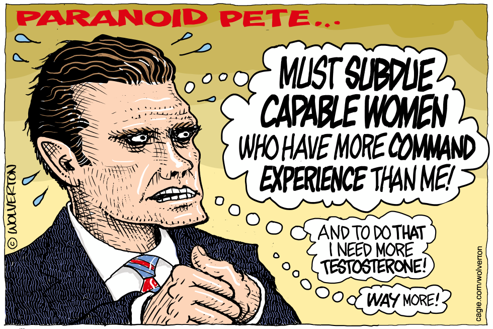 Paranoid Pete Needs More Testosterone