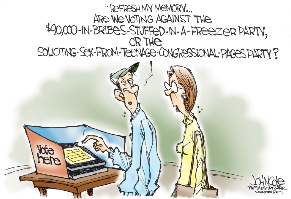Congressional scandals -- color