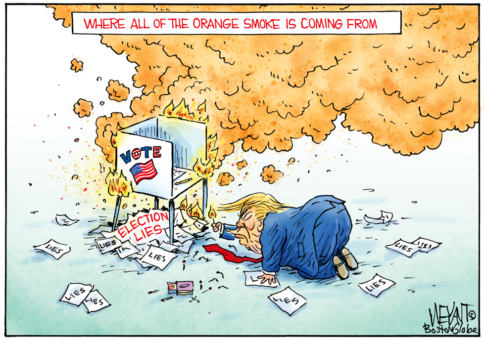 Trump Sparks Blaze of Election Claims at Voting Booth