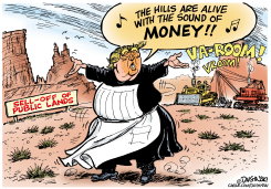 TRUMP SINGS FOR PUBLIC LAND SALES by Paul Duginski