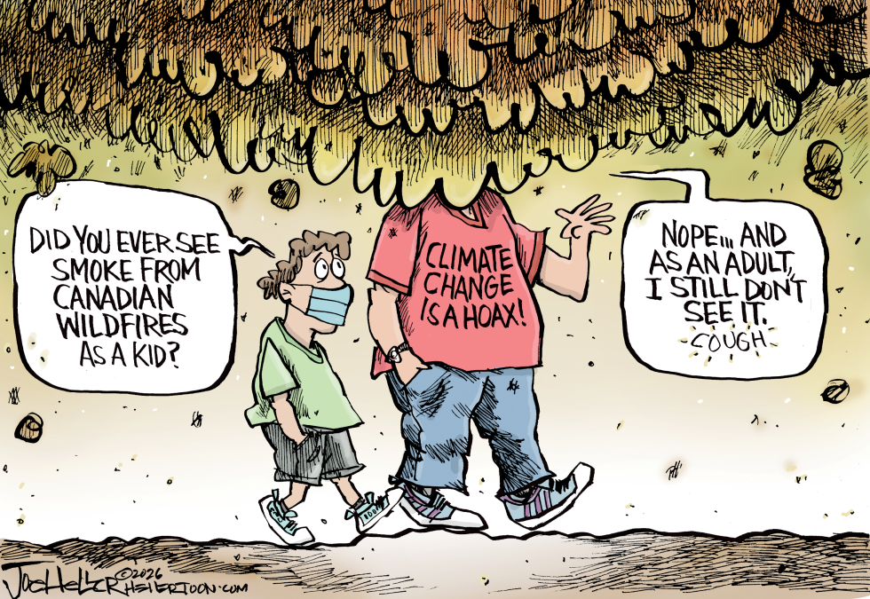 Climate Denier Coughs Through Wildfire Smoke While Insisting Hoax