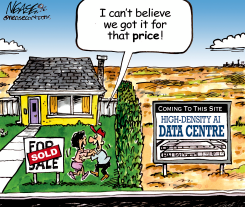 COUPLE BUYS HOME NEXT TO AI DATA CENTER by Steve Nease