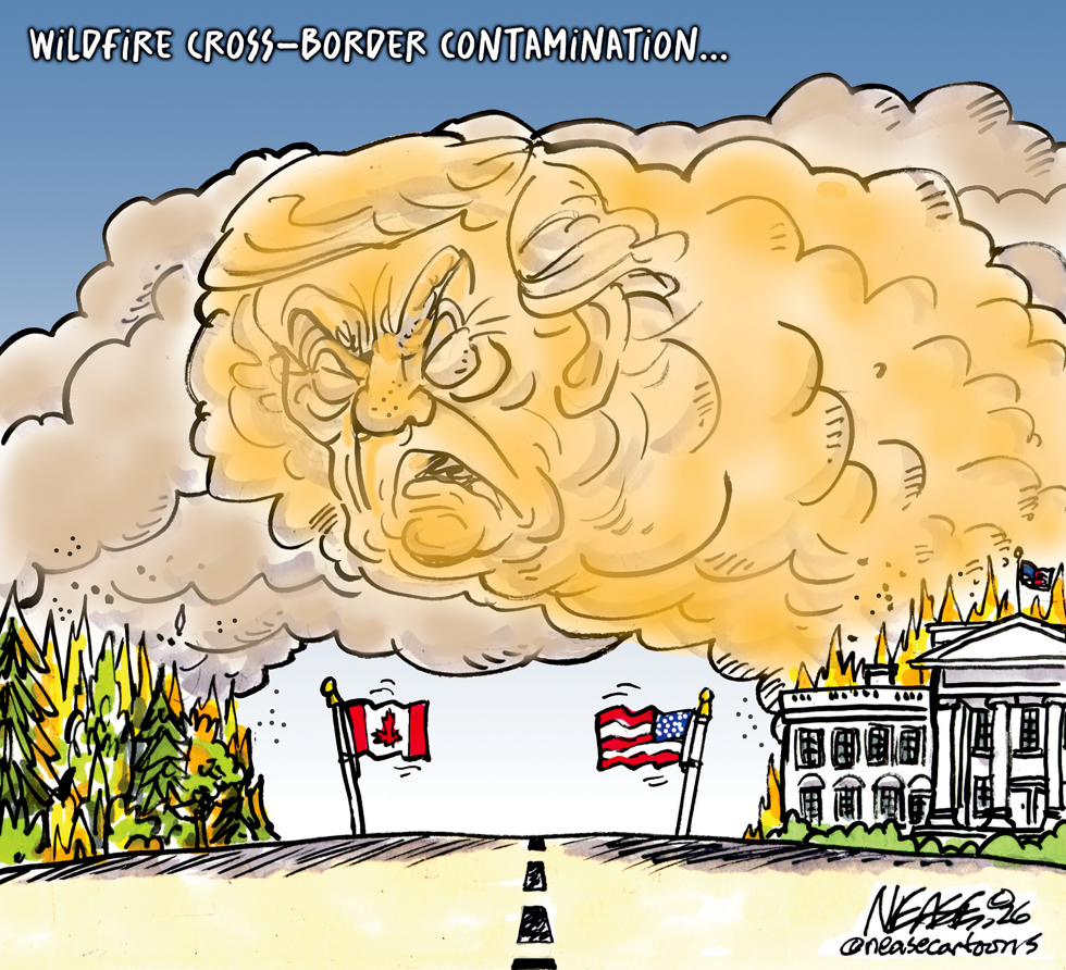 Trump Wildfire Smoke Crosses Into US From Canada