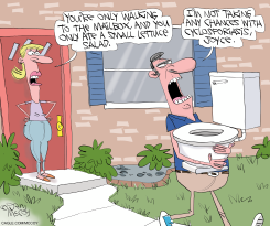 CYCLOSPORA FEAR PROMPTS TOILET CARRY by Gary McCoy