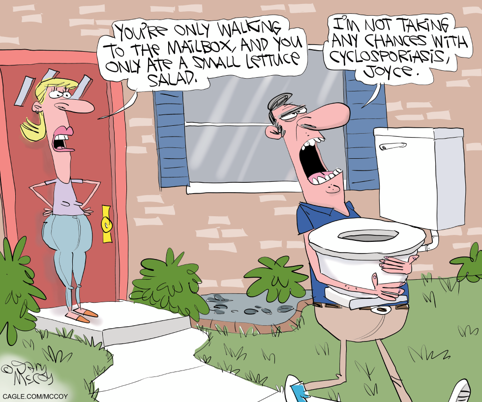 Cyclospora Fear Drives Extreme Precaution With Toilet