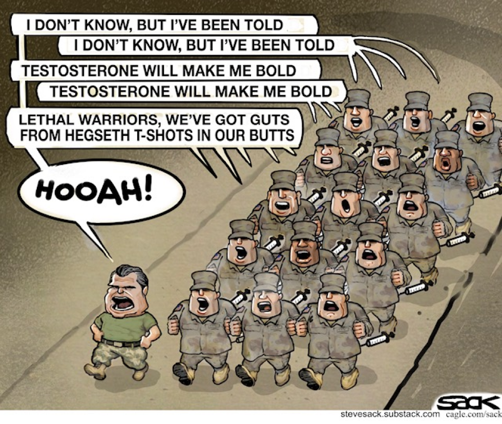 Hegseth Testosterone Boost Fuels Military Chant