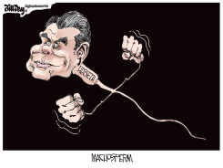 HEGSETH MACHOSPERM EDITORIAL CARTOON by Bill Day