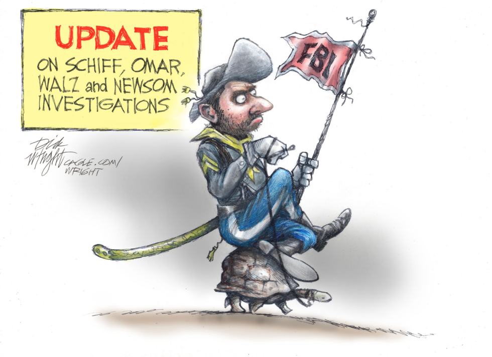 FBI Probes Into Schiff, Omar, Walz and Newsom Stall on Slow Turtle