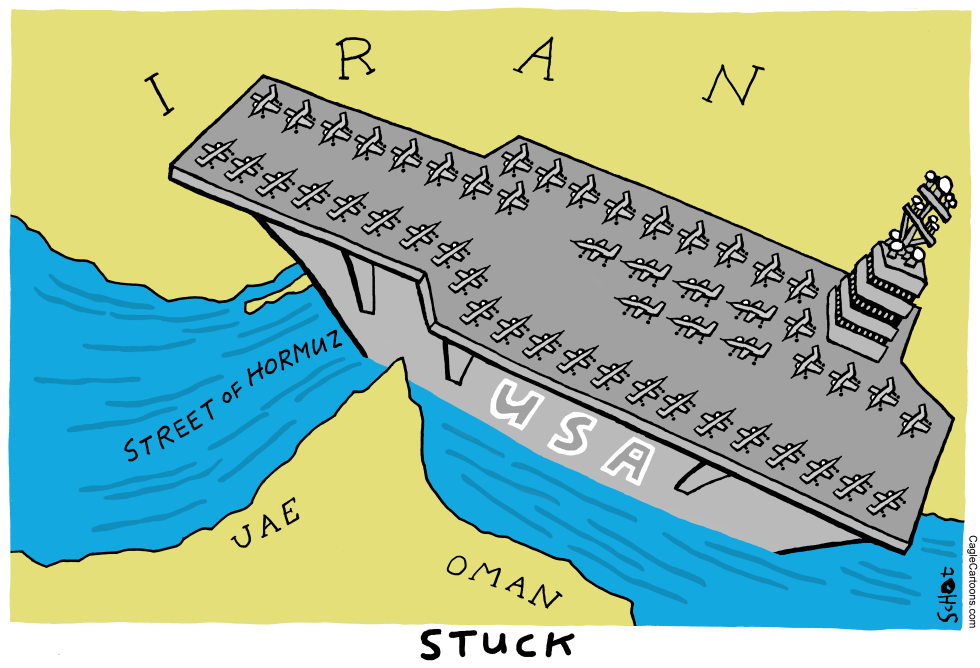 US Carrier Jammed Between Iran and Gulf States in Hormuz